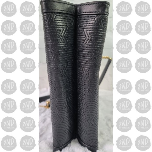 Michael Kors Whitney Quilted Small Chain Shoulder Tote Black Leather - Picture 11 of 16